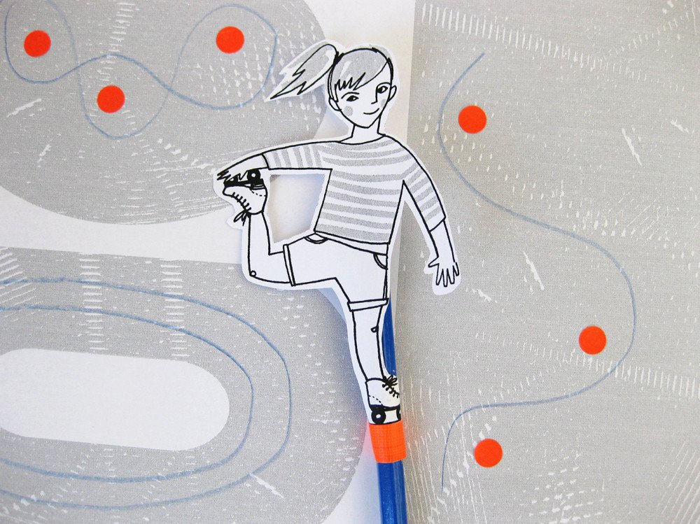 bauhaus_werkblatt #4: Rollkunstlauf auf Papier