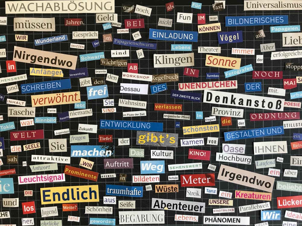 Sprache als Material