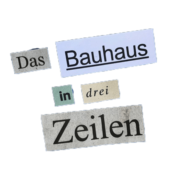 Das Bauhaus in drei Zeilen – Bauhaus-Haikus bauen