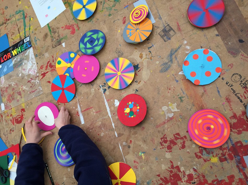 bauhaus werkblatt #1: Farbkreisel